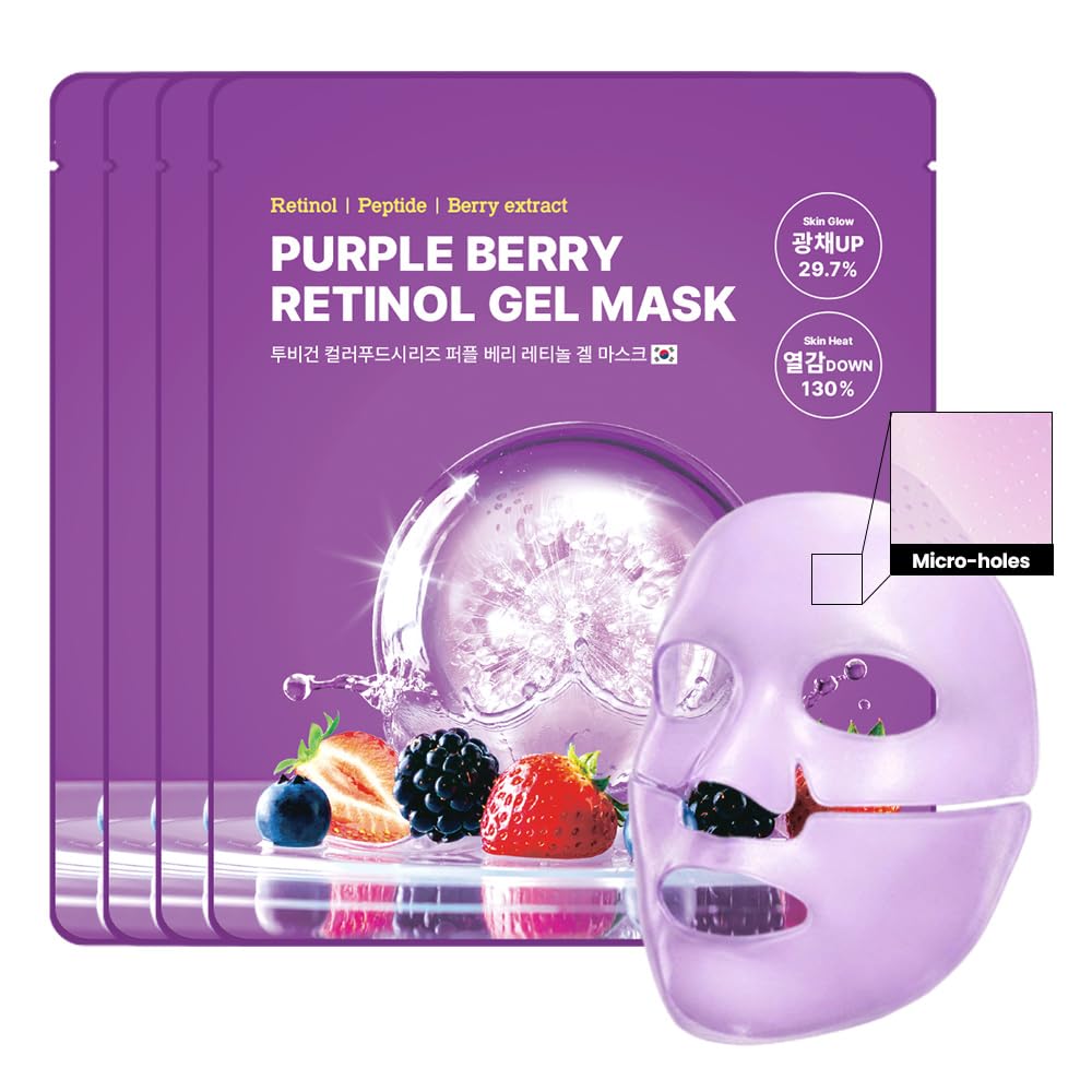 Tovegan Colorfood Series Purple Berry Retinol Gel Mask
